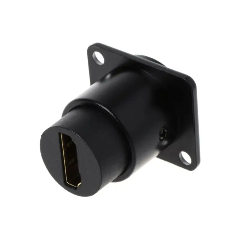 HDMI D-type RJ45 Socket Network Plug Chassis Panel Mount Audio Connector Metal HD Aviation Cable Cat5e Cat6 electrical socket power socket