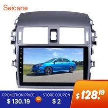 Seicane 2 DIN 9″ Android 6.0 Car Radio Bluetooth GPS Navigation for 2007 2008 2009 2010 Toyota OLD Corolla Support WIFI DAB