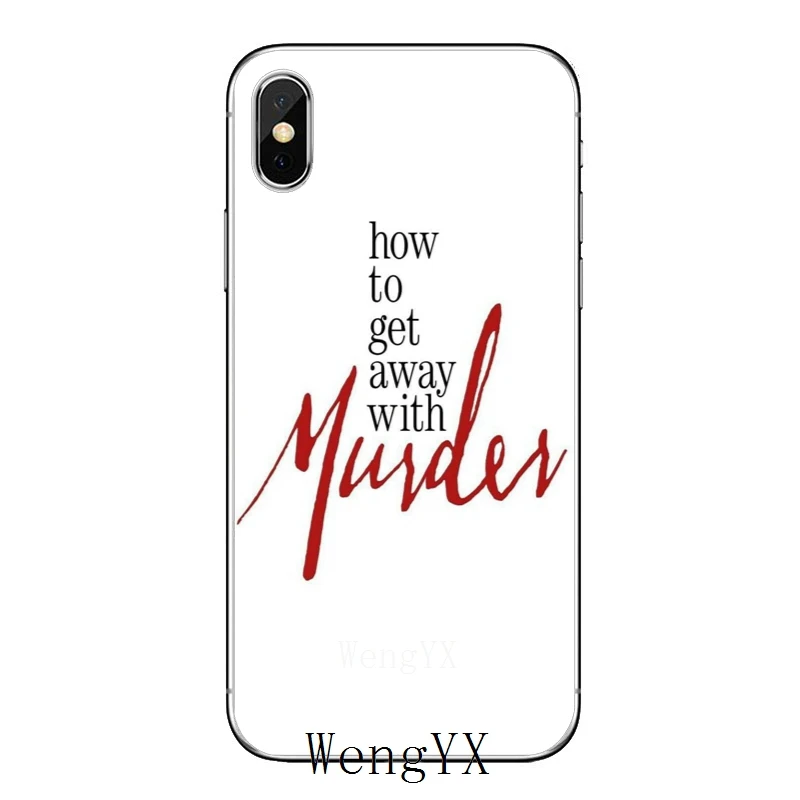 Для Apple IPhone X XR XS Max 8 7 plus 6s 6 plus SE 5s 5c 5 4s 4 Мода как убраться с умышленным TPU мягким чехлом для телефона - Цвет: Murder-A-09
