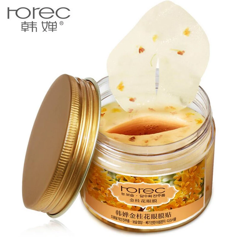 

80 pcs/ bottle HANCHAN Gold Osmanthus eye mask Nourish Moisturizing Gentle skin care Women