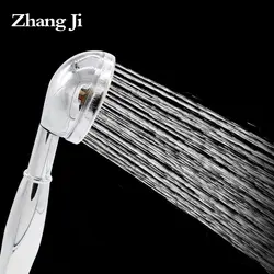 ZhangJi высокое давление Showerhead Ванная комната экономии воды Chrome душ спрей ручной душ Лейка для душа насадки для душа