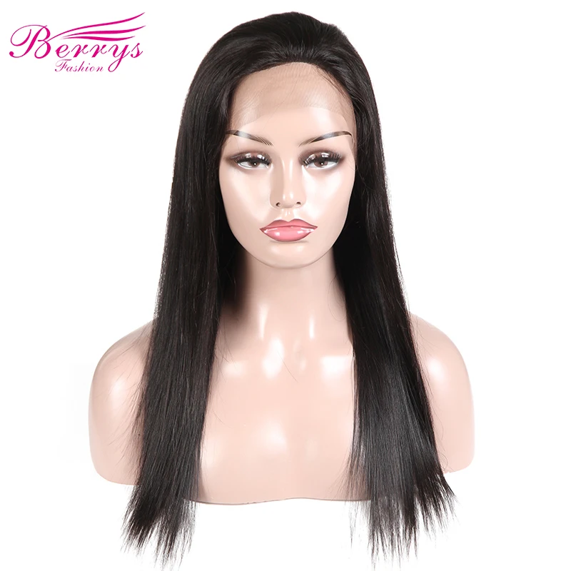 

[Berrys Fashion] Full Lace Human Hair Wigs Straight 130% Density Natural Hairline Free Part Peruvian Remy Hair