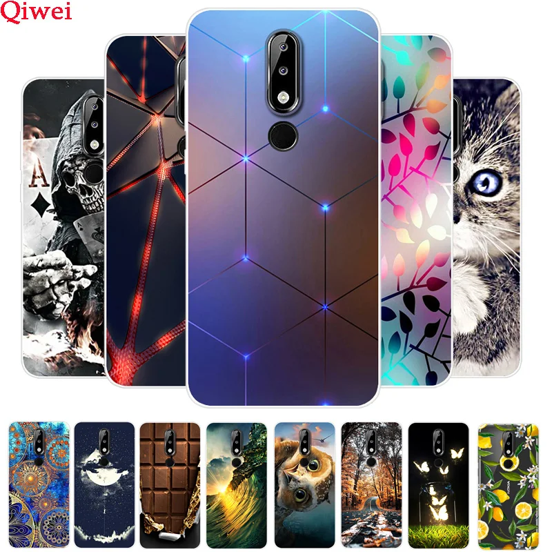 

For Nokia 5.1 Plus Case Phone Cover Soft Silicone Cartoon 3D Printing Back Fundas For Nokia5.1 Plus 5.1Plus X5 Cover Case Coque