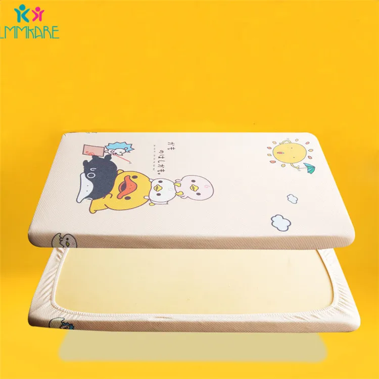 Fox Lion Knitting Cotton Crib Fitted Sheet Soft Breathable Baby Bed Mattress Cover Potector Newborn Bedding Cot Plus Size