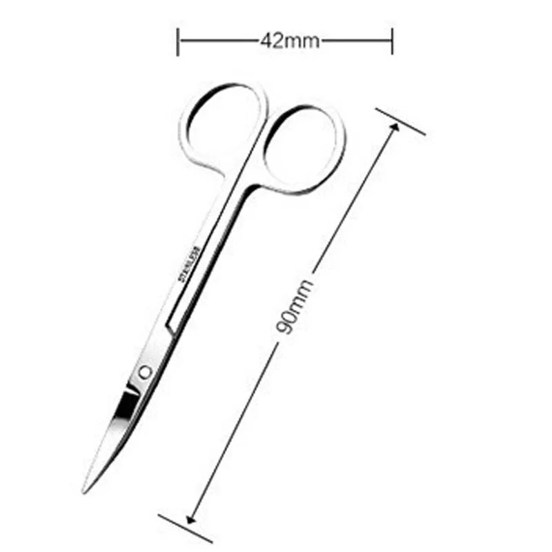Горячая Распродажа, новые маленькие ножницы из нержавеющей стали для бровей, носа, стрижки, маникюра, обрезки лица, пинцет, инструмент для макияжа, красоты