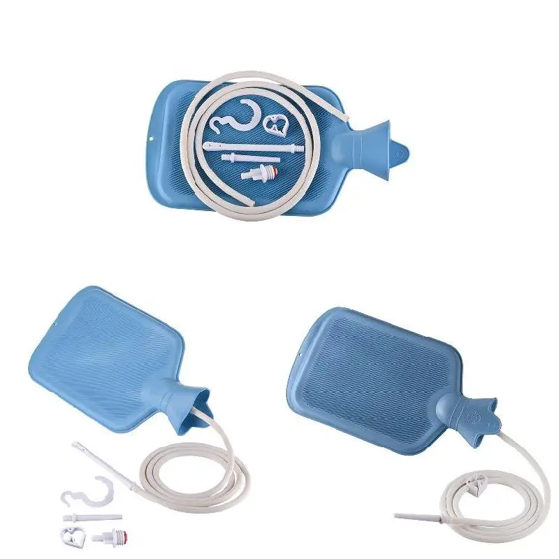 Cena Superior lewatywa torba zestaw nietoksyczny nawadnianie okrężnicy wielokrotnego użytku lewatywa torba żel silikonowy woda Colon Cleansing Enteroclysm MFJ99