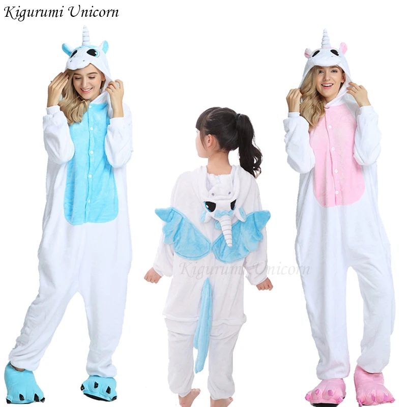 

Kigurumi Unicorn Pajamas For Girls Boys Adults Animal kigurumi Pajamas Sets Sleepwear Winter Stitch Women Onesie Pyjamas Kids