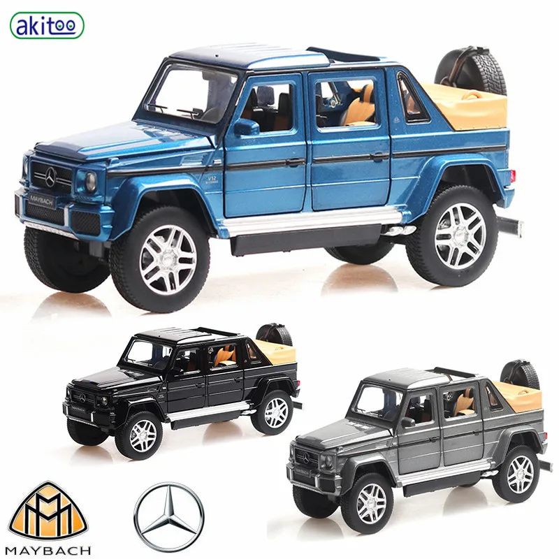 Akitoo модель автомобиля Mercedes Benz Maybach g650 звук и светильник из сплава игрушка для