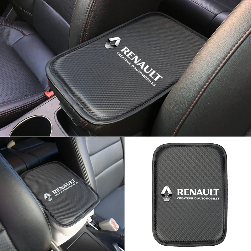 

Car styling for Renault duster megane 2 logan renault clio Armrest Console Pad Cover Cushion Support Box Armrest Top Mat Liner