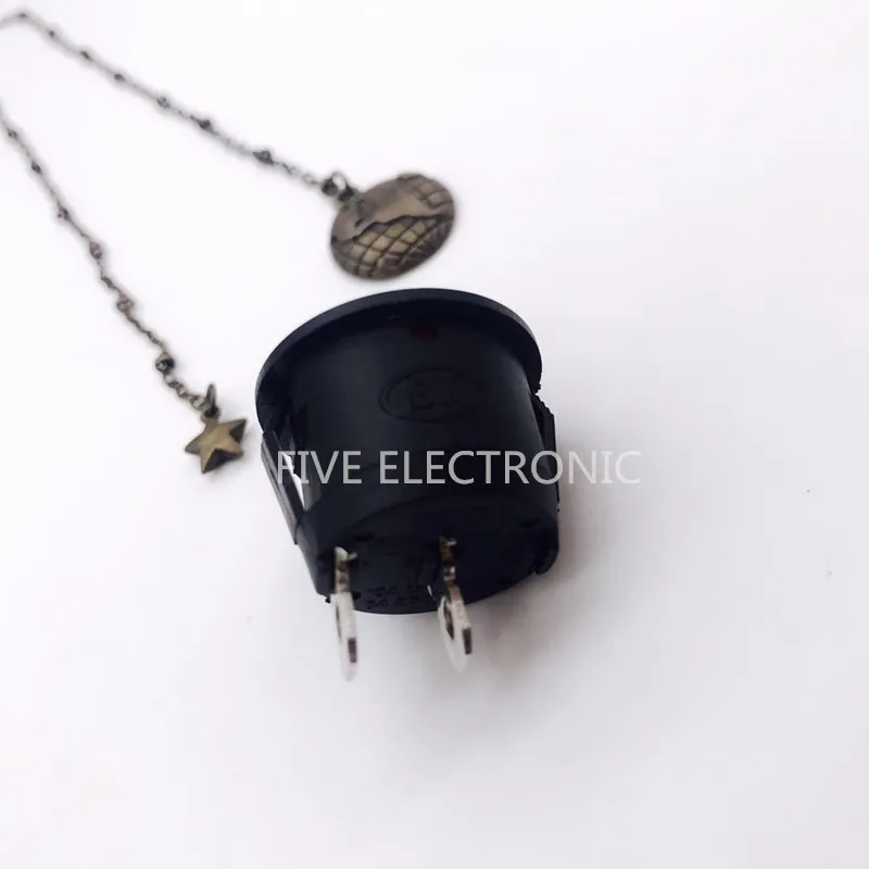 Красный KCD1 105 круглый Кулисный переключатель 6A250V 10A125V выключатель питания 2
