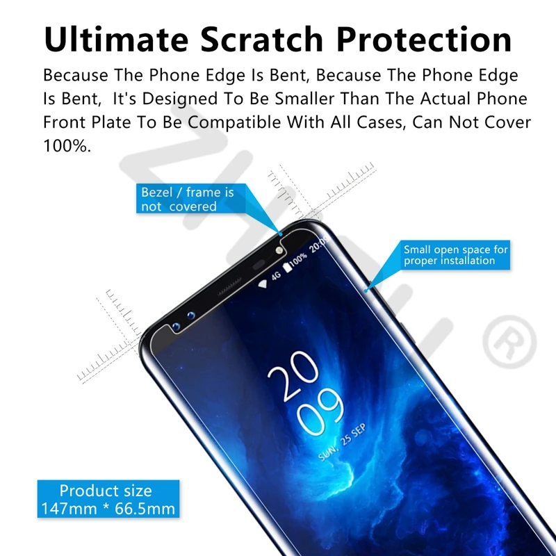 2.5D 0 26 мм 9H Премиум Закаленное стекло для Blackview S8 5 7 дюйма защитная пленка экрана