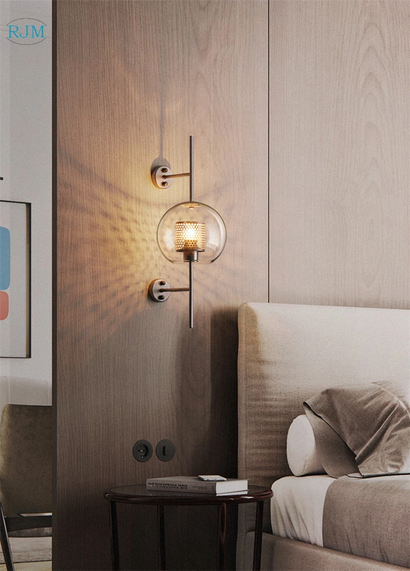 Лофт ретро промышленный настенный светильник стеклянный современный настенный декоративный светильник s кухня гостиная спальня столовая кабинет Светильник светильники
