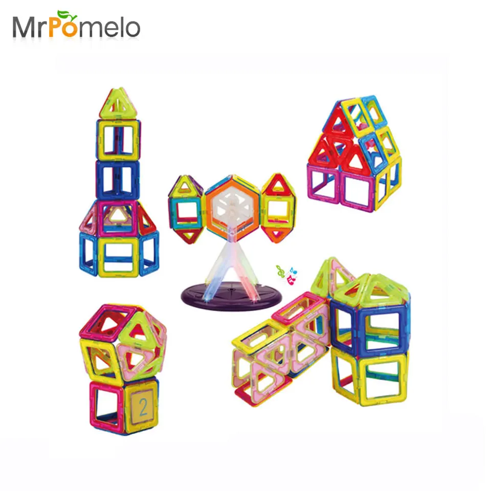 MrPomelo 52PCS Music Ferris Wheel Building Blocks DIY