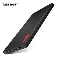 Essager 10000 мАч power Bank для мобильного телефона Xiaomi Dual USB power bank портативный внешний аккумулятор зарядное устройство повербанк