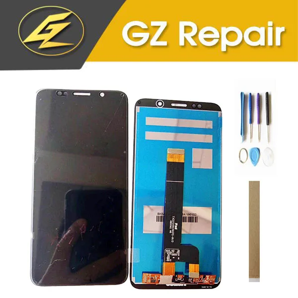 

5.45 Inch For TP-LINK Neffos C7S LCD Display With Touch Screen Digitizer Black Color With Tools Tape