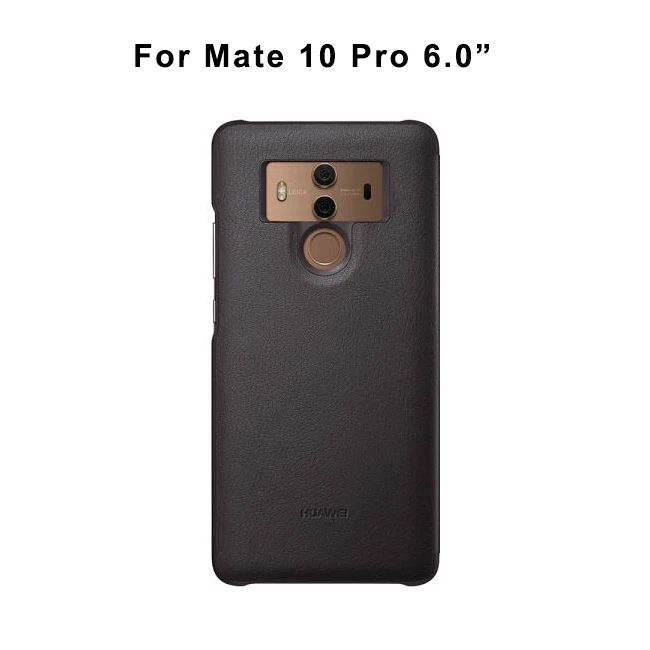 Официальный чехол для huawei mate 10/mate 10 Pro С Откидывающейся Крышкой, умный чехол для телефона из искусственной кожи с окошком для mate 10 mate 10 Pro - Цвет: Brown forMate 10 Pro