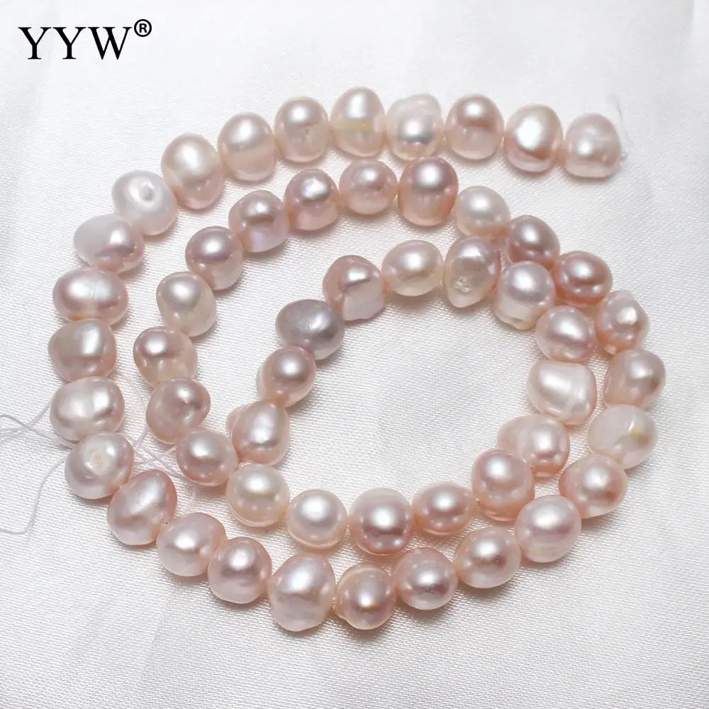 

15.5 Inch Natural Beads Pearls Jewelry Making For Diy Wedding Necklaces Bracelet Cultured Baroque Freshwater Pearl Beads 8-9mm