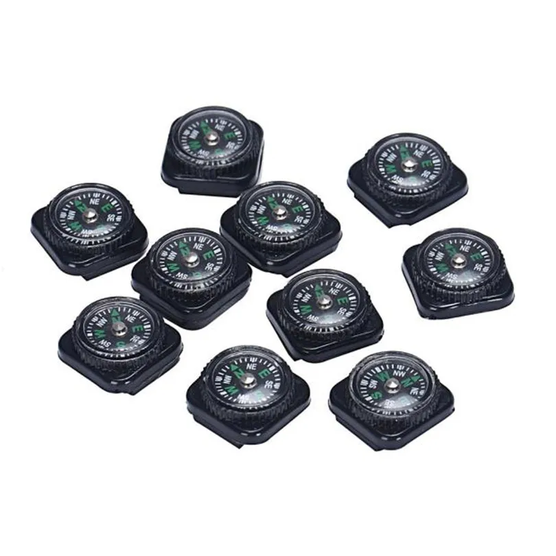 

10pcs Mini Compasses For Paracord Bracelet Outdoor Tool DIY Bushcraft Camping Hiking Survival Kit Alternate Accessories 4A
