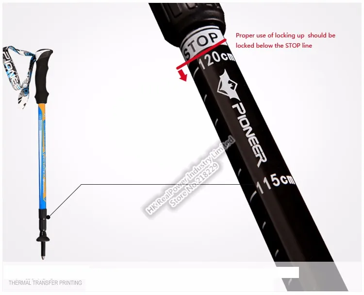 Fibra de Carbono Ultra-leve Bengala Caminhadas Alpenstock Ajustável Tiro Escalada Skiing Camping Trekking Pole Excursio 11 High Quality Esporte e Lazer