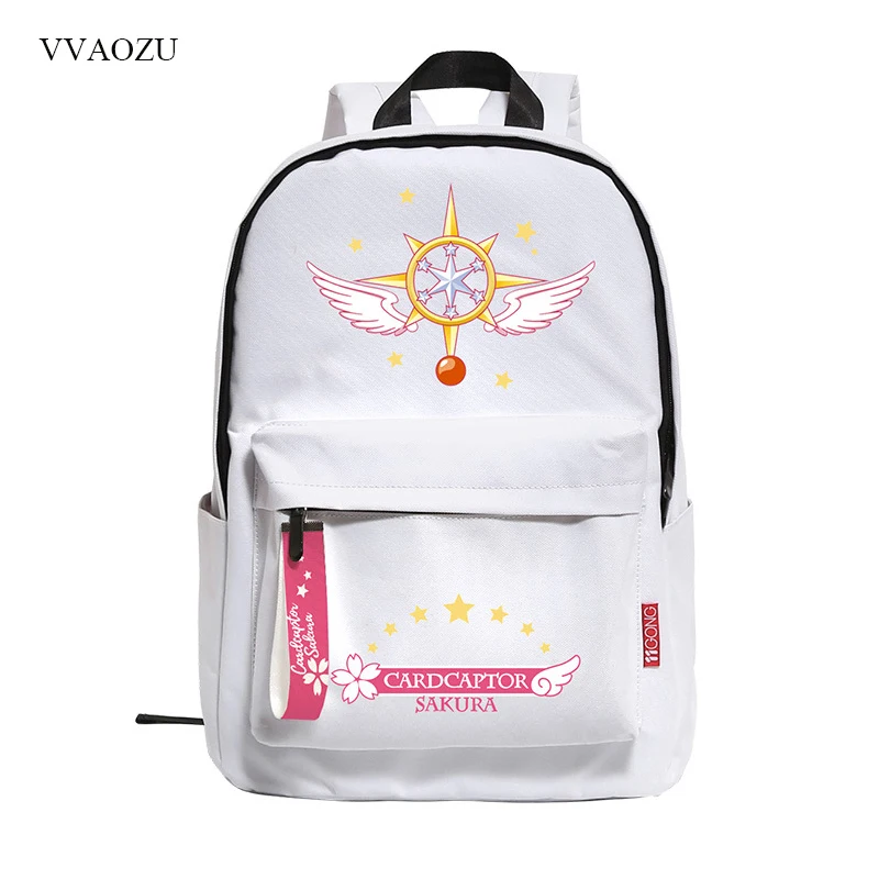 

Anime Card Captor Cardcaptor Sakura Women's Backpack School Student Back Pack Backpacks Rucksack Mochila Escolar for Girls