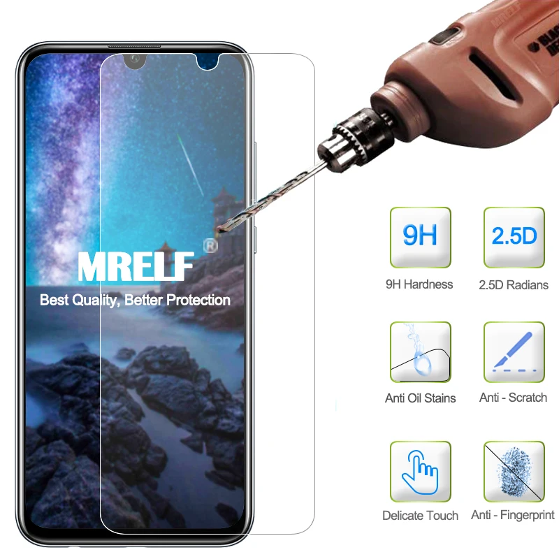 

2.5D 9H Tempered Glass Huawei P Smart 2019 Screen Protector On Phone Protective for Huawei Honor 10 Lite Tempered Glass