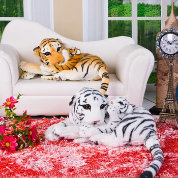 

new creative lying big tiger &little child tiger toy plush tiger doll gift about 60cm