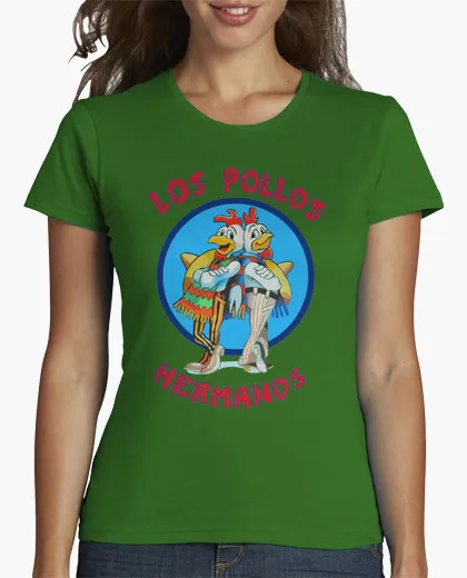 Весна лето brand clothing женщины футболки Breaking Bad лос pollos херманос Коротким рукавом