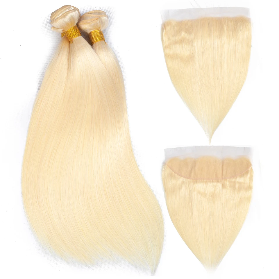 blonde bundles with closure 18