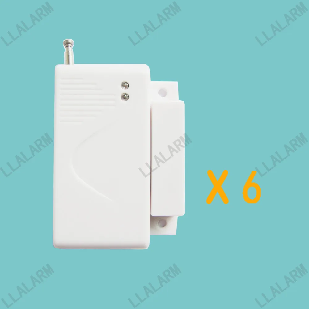 

6pcs/lot~Wireless Door Window Sensor Magnetic Contact for Home Alarm Security System without battery