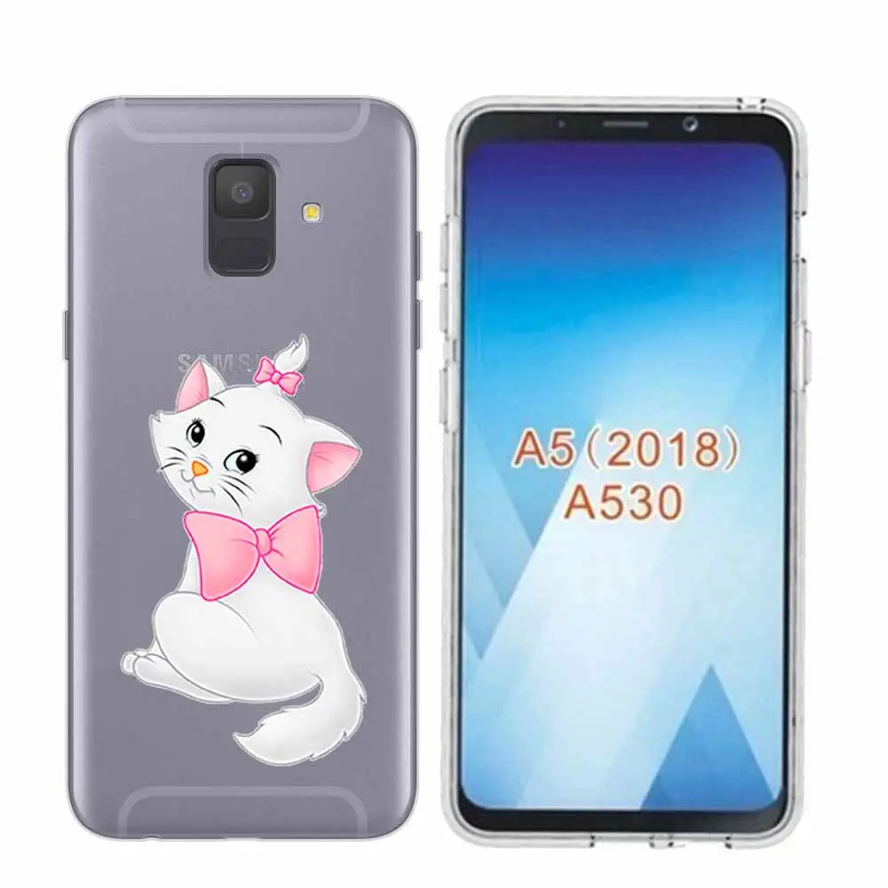 Arvin Paniting Case FOR Samsung A5 Adorable Animals Case FOR Samsung A6 Plus 2018 Smart Back Protective Phone Cover FOR A3 A7 A8 (15)