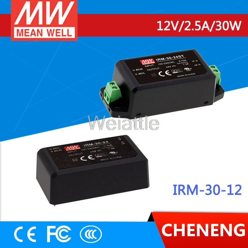 MEAN WELL original IRM-30-12 12V 2.5A meanwell IRM-30 30W PCB mounting style | Обустройство дома