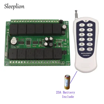 

Sleeplion 12CH 12V Remote Control Switch Relay Wireless Remote Control Switch 12CH Channel Relay Module 12V 315MHz 433MHz