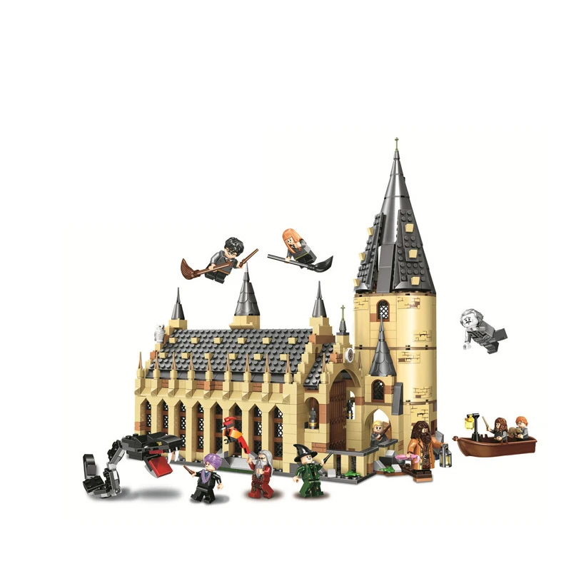 

New Harry Potter Serices Hogwarts Great Hall Compatibility Legoing 75954 Set Model Building Blocks Bricks Toys Gift Christmas