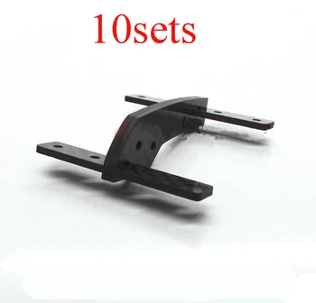 

10Sets 4WD GAIJIAN Carbon Fiber Rear Reinforcing Plate Support Bracket Self-made Parts for RC Tamiya Mini 4WD Racing Car Model