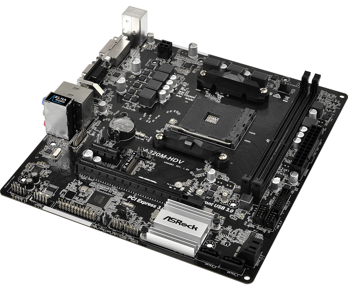 Blog  Full new ASROCK AMD A320 Chipset AM4 Interface A320M-HDV Desktop PC Motherboard Micro-ATX