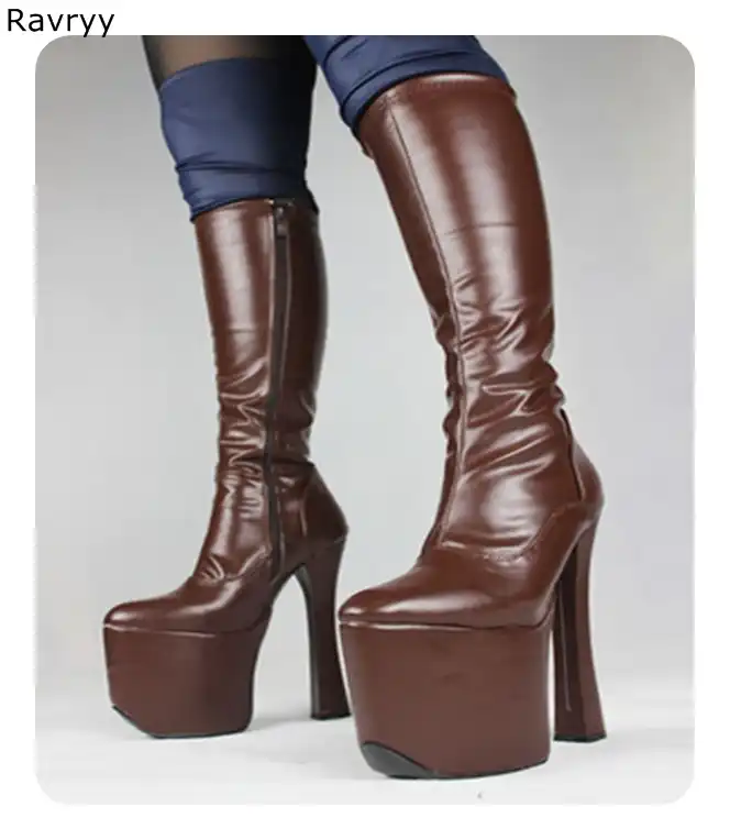 long brown boots