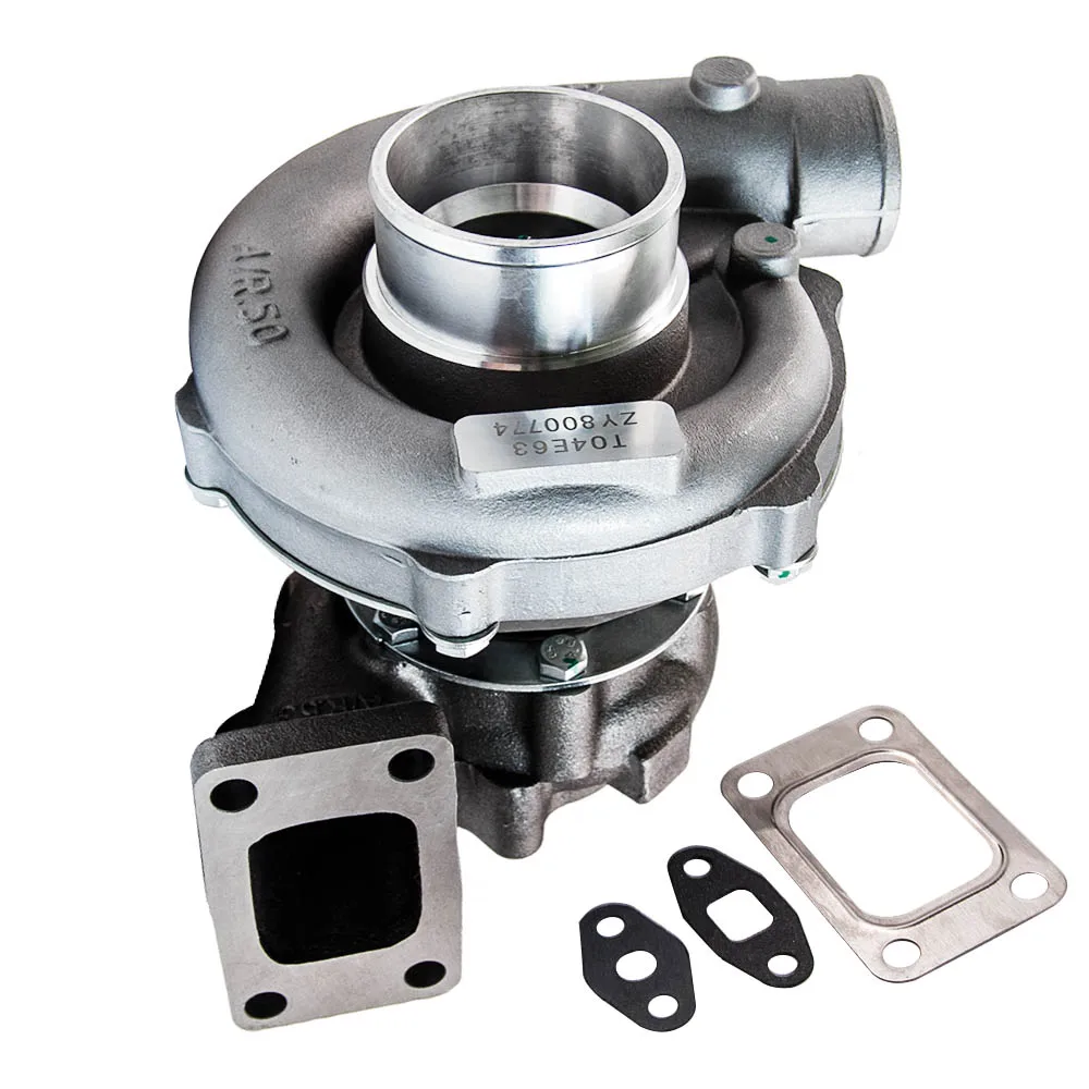 

T04E T3/T4 A/R 0.63 55 TRIM 5-BOLT 400+HP BOOST TURBO CHARGER AFTERMARKET PARTS FOR OLDSMOBILE FORD DODGE 1997-1999