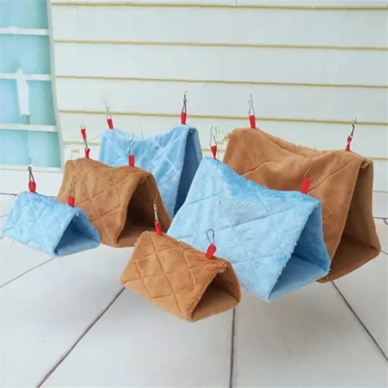 

Soft Plush Bird Parrot Hammock Warm Hanging Bed For Pet Cave Cage Hut Tent Toy House
