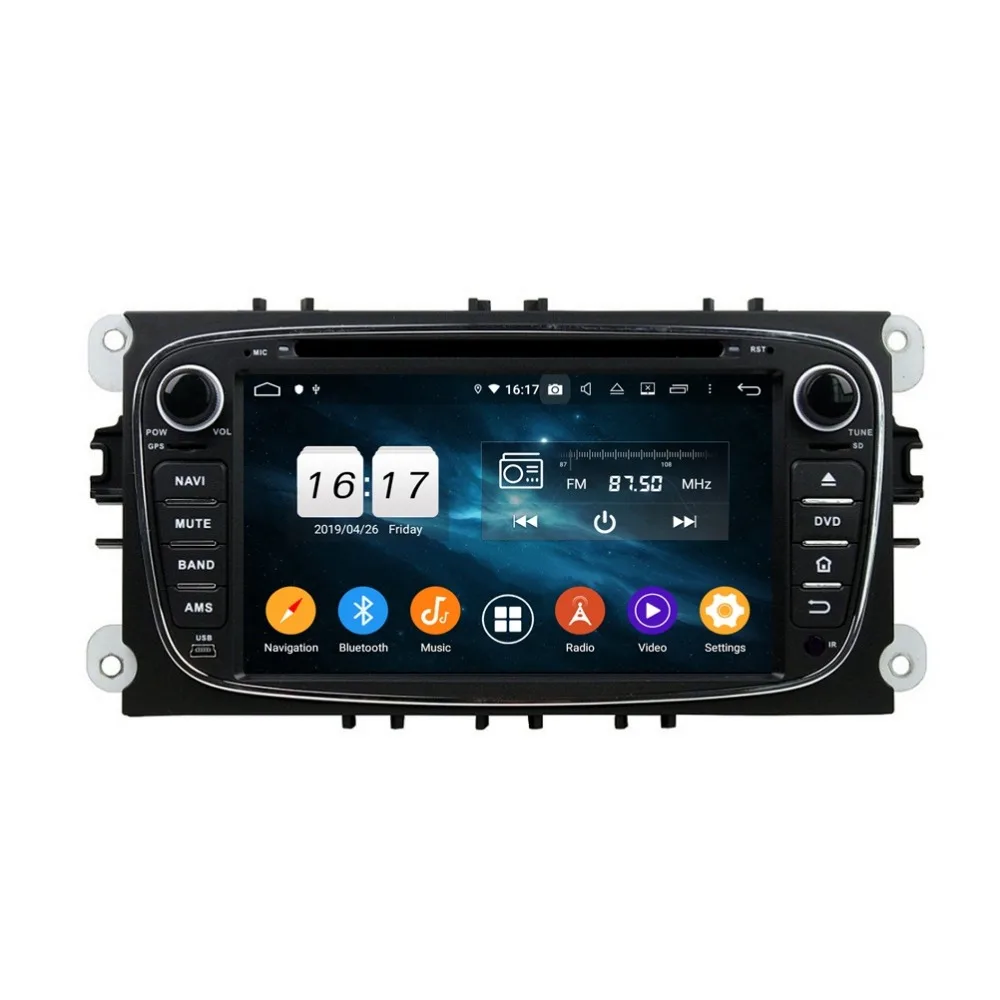 Sale 4GB RAM Octa Core 7" Android 9.0 Car Radio DVD Player for Ford Focus 2008 2009 2010 GPS WIFI Bluetooth 4.2 USB Mirror-link 3