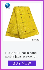 LIULANZHI африканская 5 ярдов ткань хлопок парча в нигерийском стиле Riche ткань Базен ML6B99