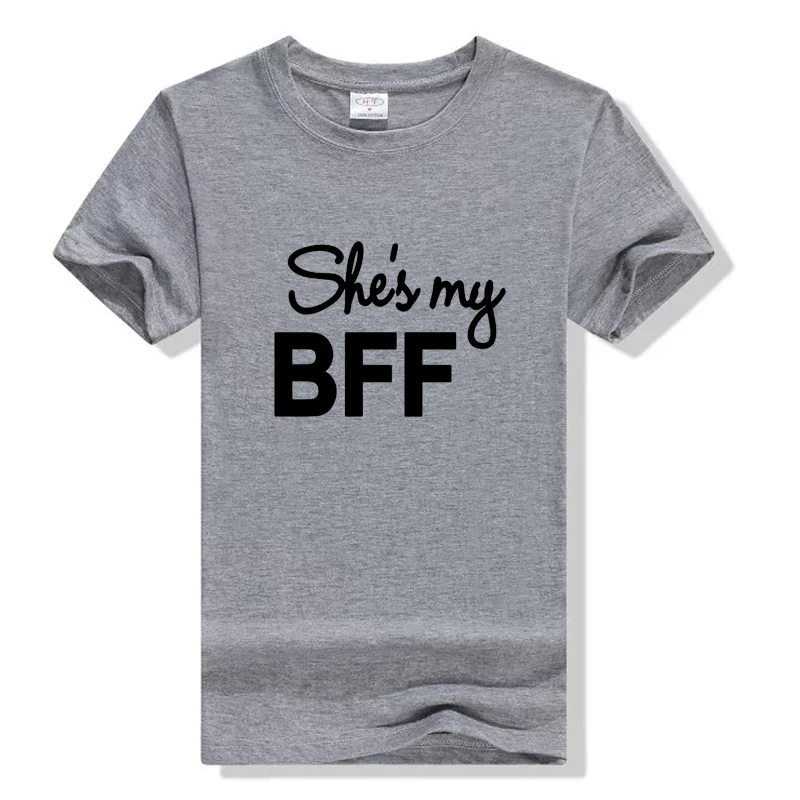 He's She's my BFF Fashion Women Men Couple Sporting Letter Print Black TShirt Couple T Shirt For Lovers Valentine's Tops Tees He's She's my BFF Fashion Women Men Couple Sporting Letter Print Black TShirt Couple T Shirt For Lovers Valentine's Tops Tees