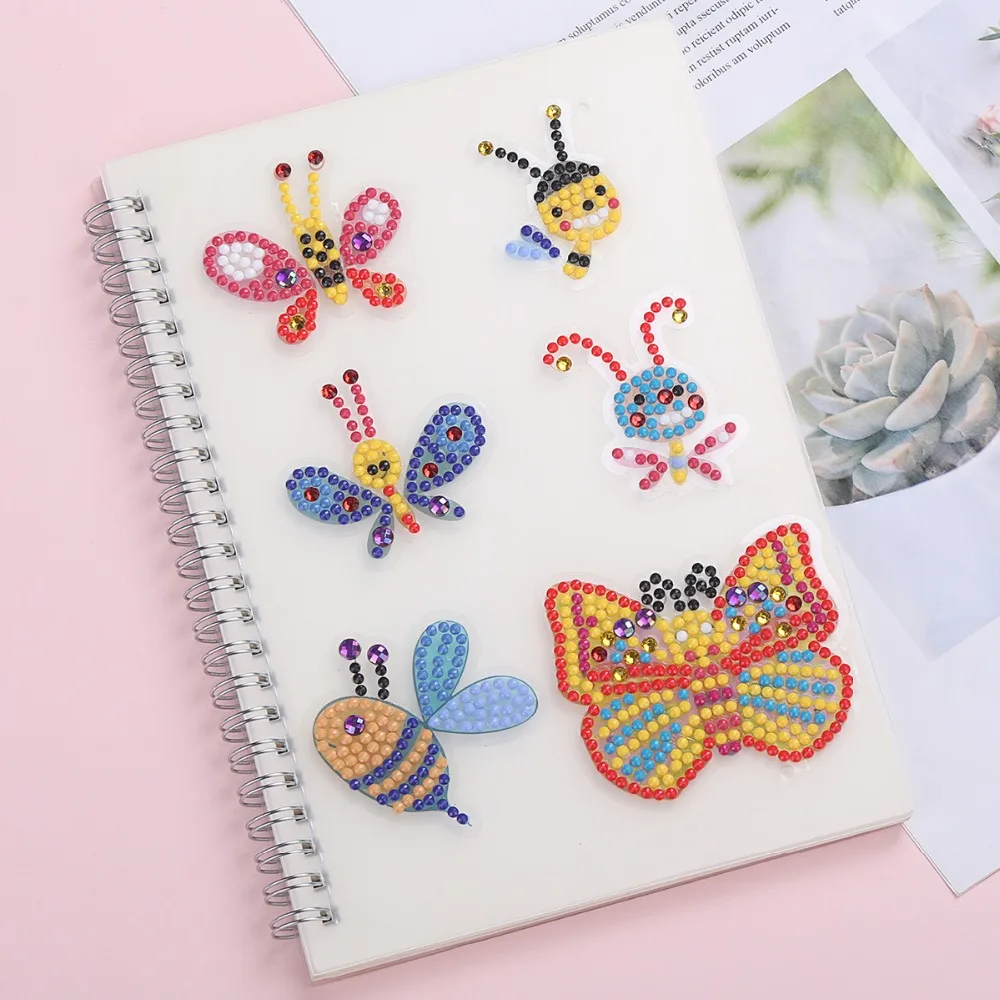 Special shaped Diamond Embroidery OWL butterfly bee Diamond Painting For kids Round Diamond Sticker For Cup Book Phone Decor DIY