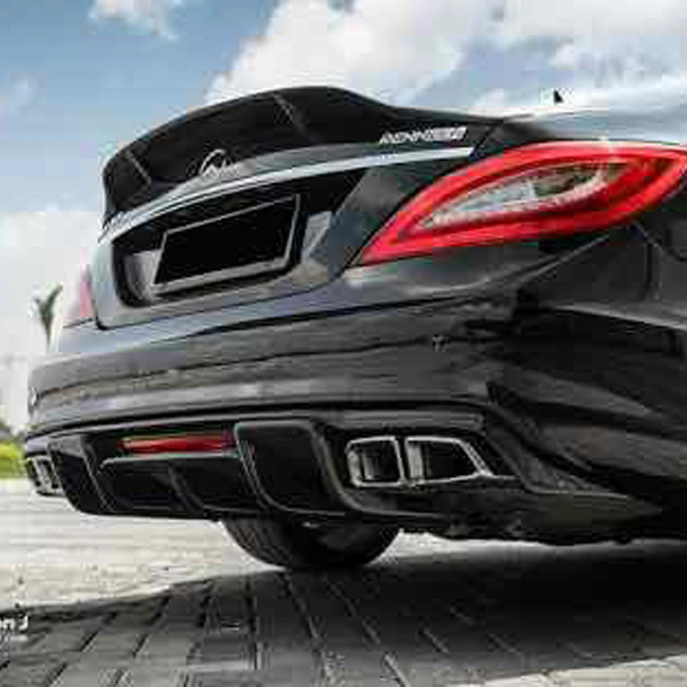 W218 Amg Renntech Style Carbon Fiber Rear Bumper Lip Diffuser For Mearcedes Benz W218 Cls350 Cls63 Amg Bumper 2011 2013 Rear Bumper Lip Bumper Lipamg Bumper Aliexpress