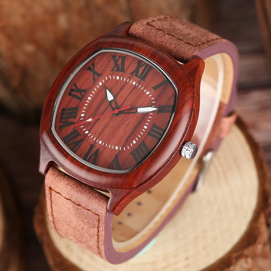 YISUYA Elegant Mens Wood Watches Top Brand Irregular Round Natural Bamboo Genuine Leather Quartz-watch Male Sports Gift 2017 (21)