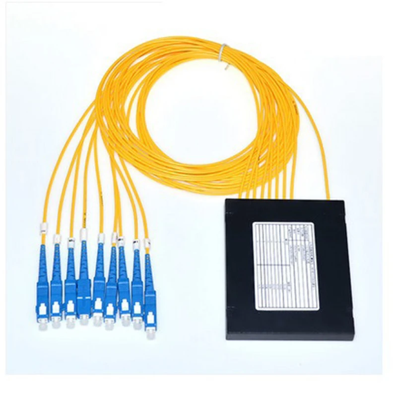 

1 * 8 PLC box splitter fiber optic splitter 1 consists of 8 planar waveguide type SC Telecom