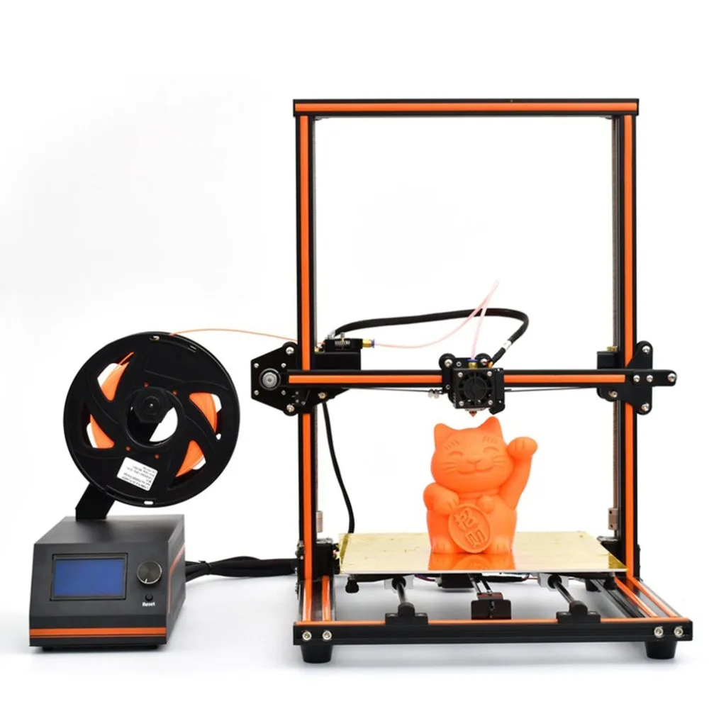 

E12 3d Printer Aluminum Frame High Precision Desktop 3d Printer Kits Reprap Diy Kit Set Off-line Printing Free 10m Filament US