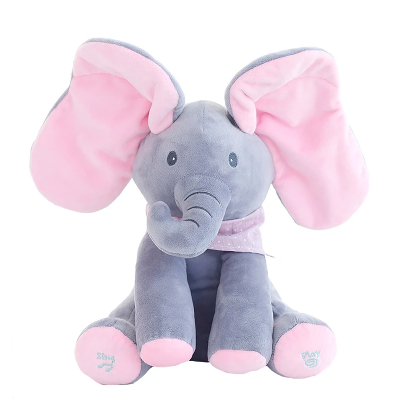 1pc-30cm-Peek-A-Boo-Elephant-Bear-Stuffed-Animals-Plush-Doll-Play-Music-Elephant-Educational-Anti (2)