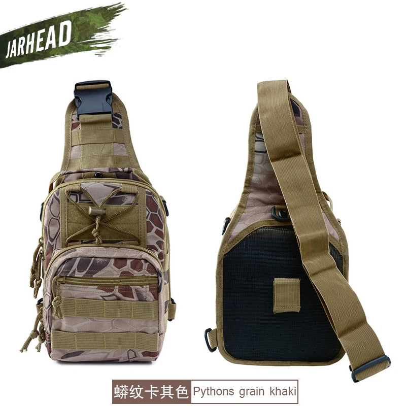 600D Outdoor Sports Bag Shoulder Military Camping Hiking Bag Tactical Backpack Utility Camping Travel Hiking Trekking Bag - Color: KRYPTEK NOMAD