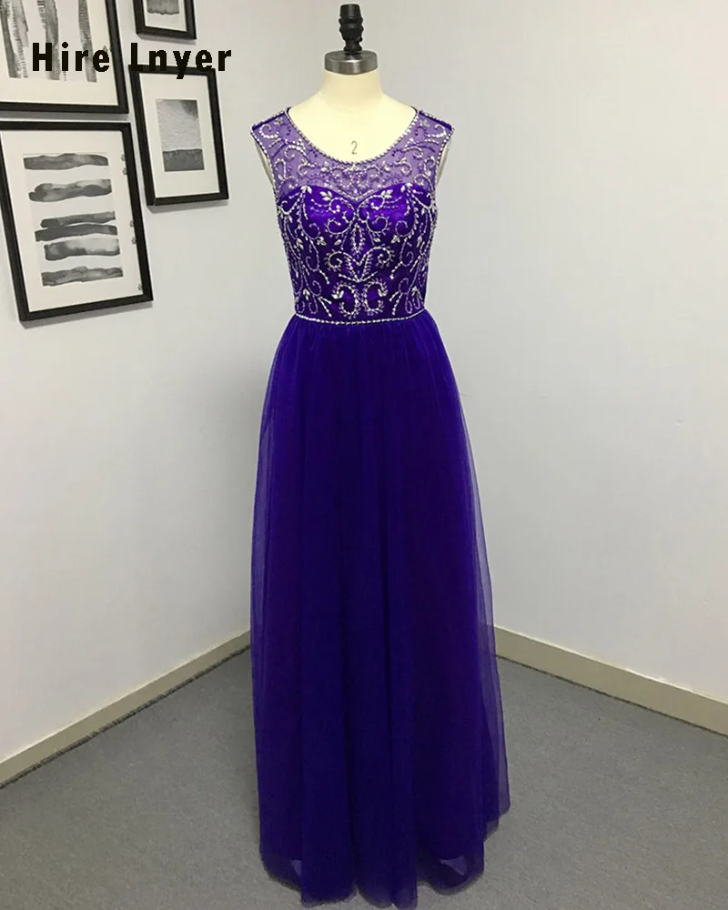 HIRE LNYER Custom Made Formal Gowns Sexy Open Back Shiny Beaded Crystal