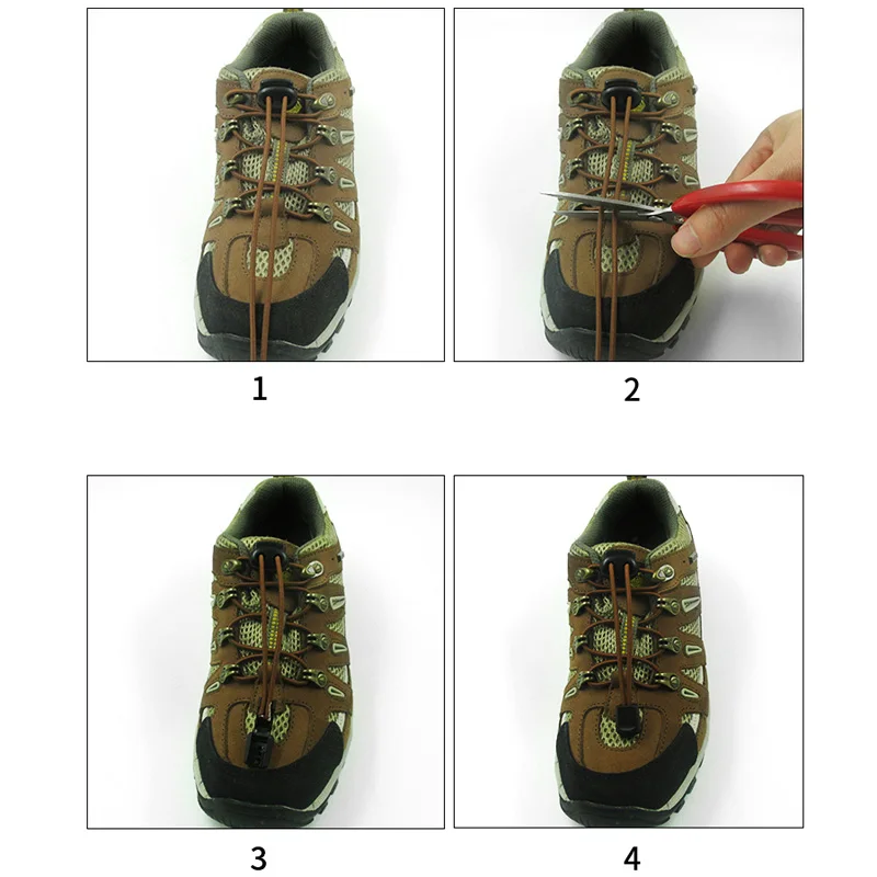 New1 Pair Adult Children Lazy ShoeLaces Sneaker Elastic Shoelaces Elastic Athletic Sneaks Transparent Lace Buckle No Tie Lockin